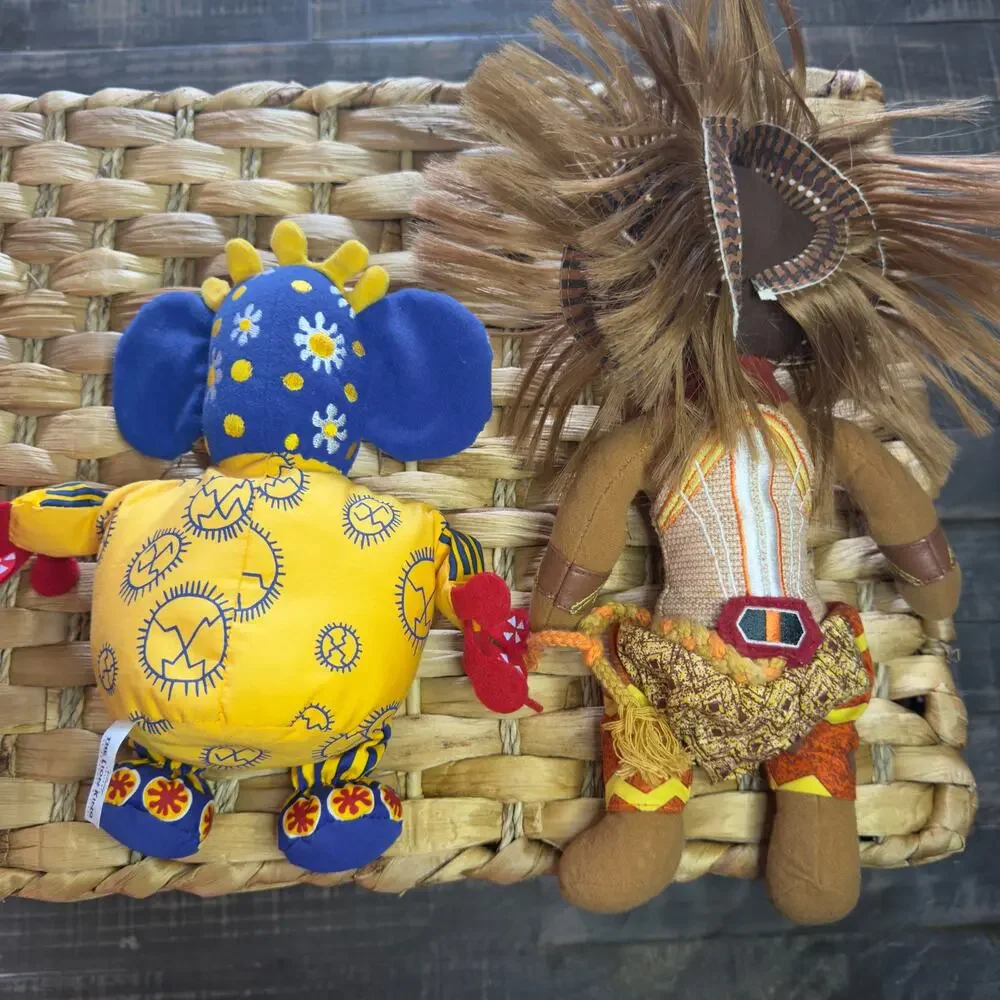 Disney The Lion King Broadway Musical Plushes Simba & Trickster, Stuffed Animals